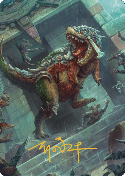 Carnage Tyrant // Carnage Tyrant  [The Lost Caverns of Ixalan Art Series] (Borderless) Foil