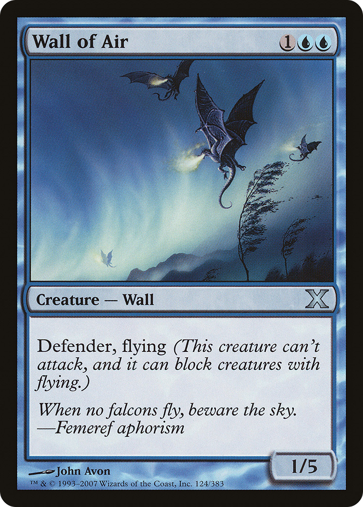 Wall of Air  [Tenth Edition]