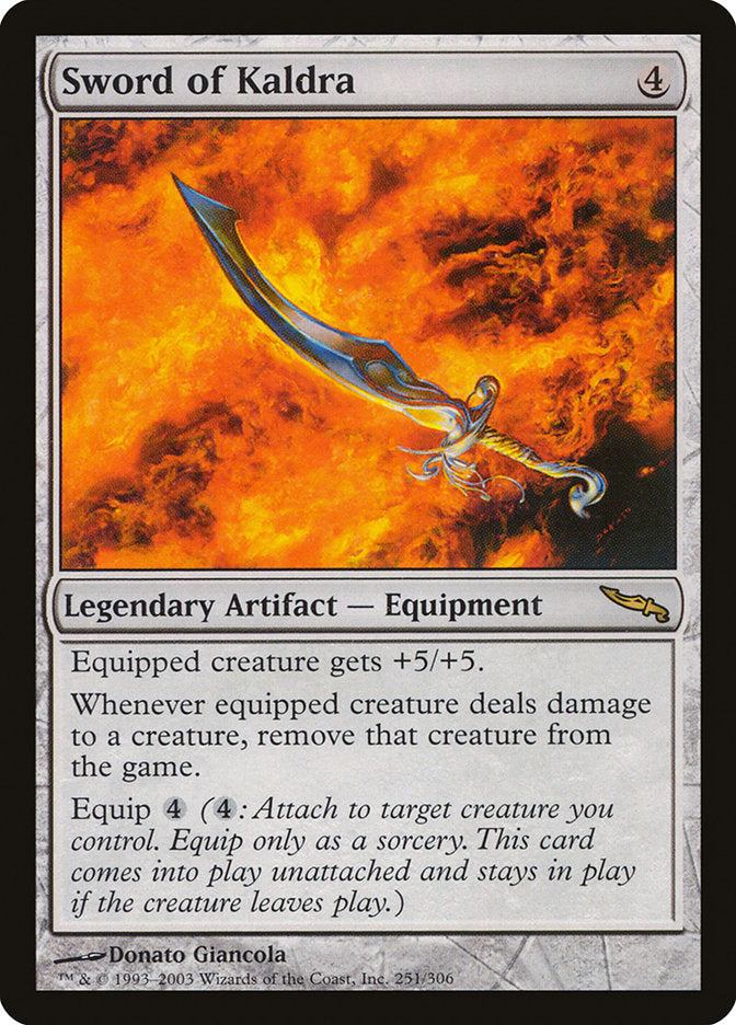 Sword of Kaldra [Mirrodin] Foil