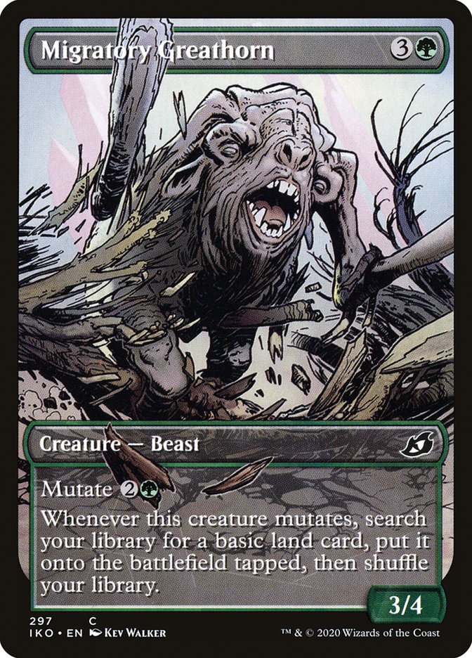 Migratory Greathorn (Showcase) [Ikoria: Lair of Behemoths] Foil