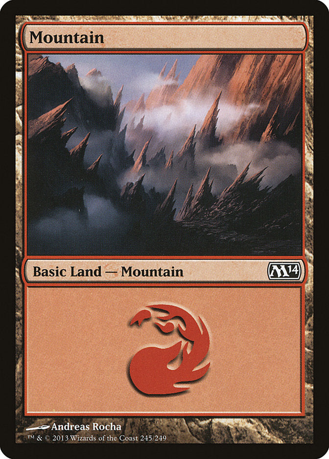 Mountain (245) [Magic 2014] Foil