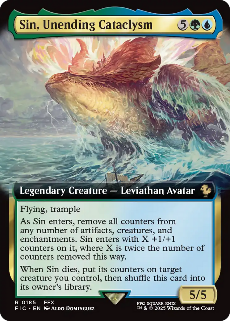 Sin, Unending Cataclysm (Extended Art) [FINAL FANTASY Commander] Foil
