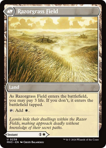 Razorgrass Ambush // Razorgrass Field [Modern Horizons 3] Foil