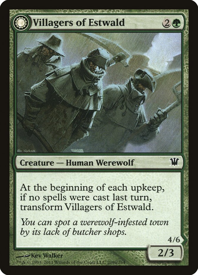 Villagers of Estwald // Howlpack of Estwald [Innistrad] Foil