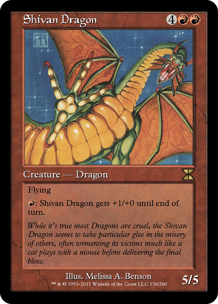 Shivan Dragon  [Masters Edition IV] Foil