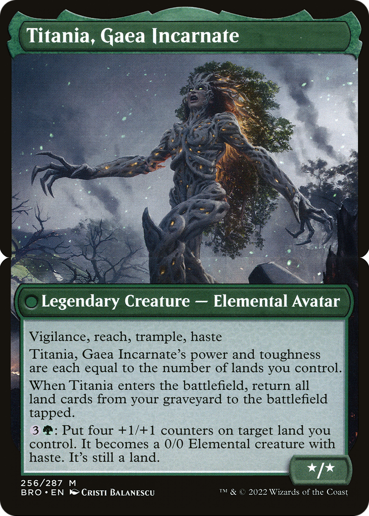 Titania, Gaea Incarnate  [The Brothers' War] Foil