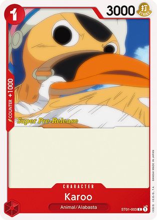 Karoo (ST01-003) - [Super Pre-Release Starter Deck 1: Straw Hat Crew]