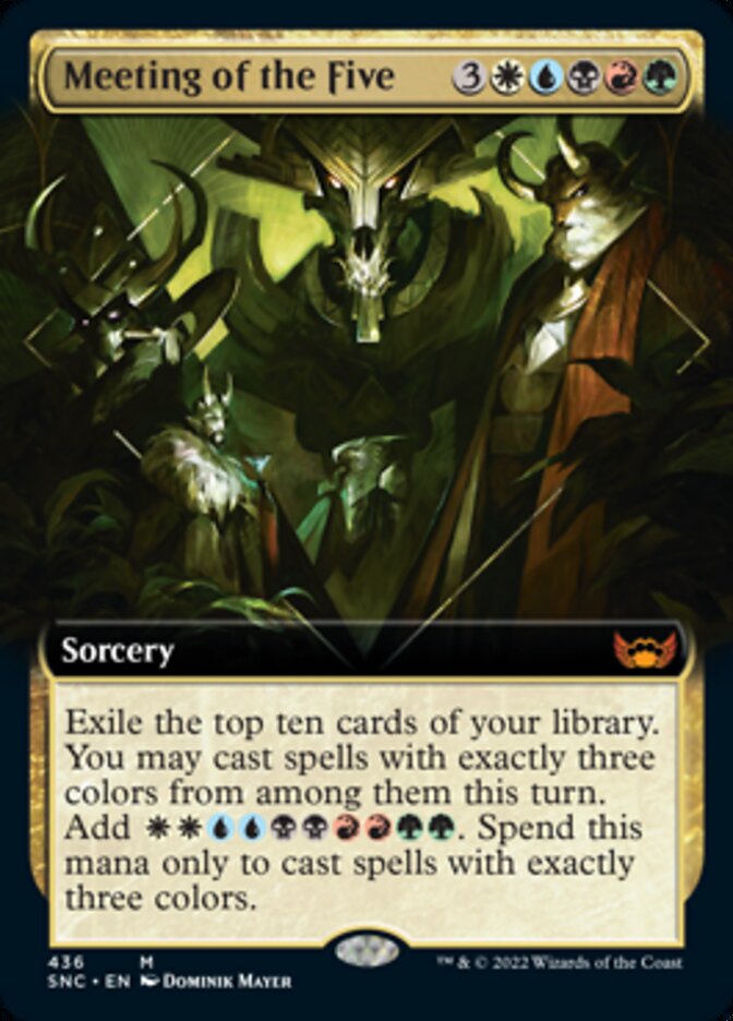 Meeting of the Five (Extended Art) [Streets of New Capenna] Foil