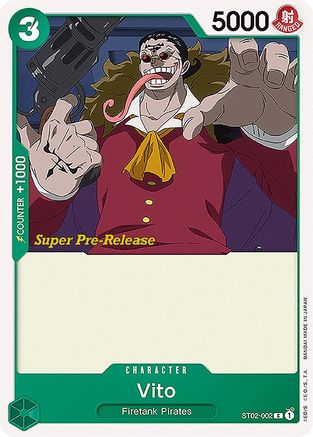 Vito (ST02-002) - [Super Pre-Release Starter Deck 2: Worst Generation]