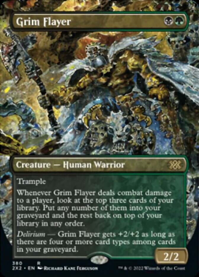 Grim Flayer (Borderless Alternate Art) [Double Masters 2022] Foil