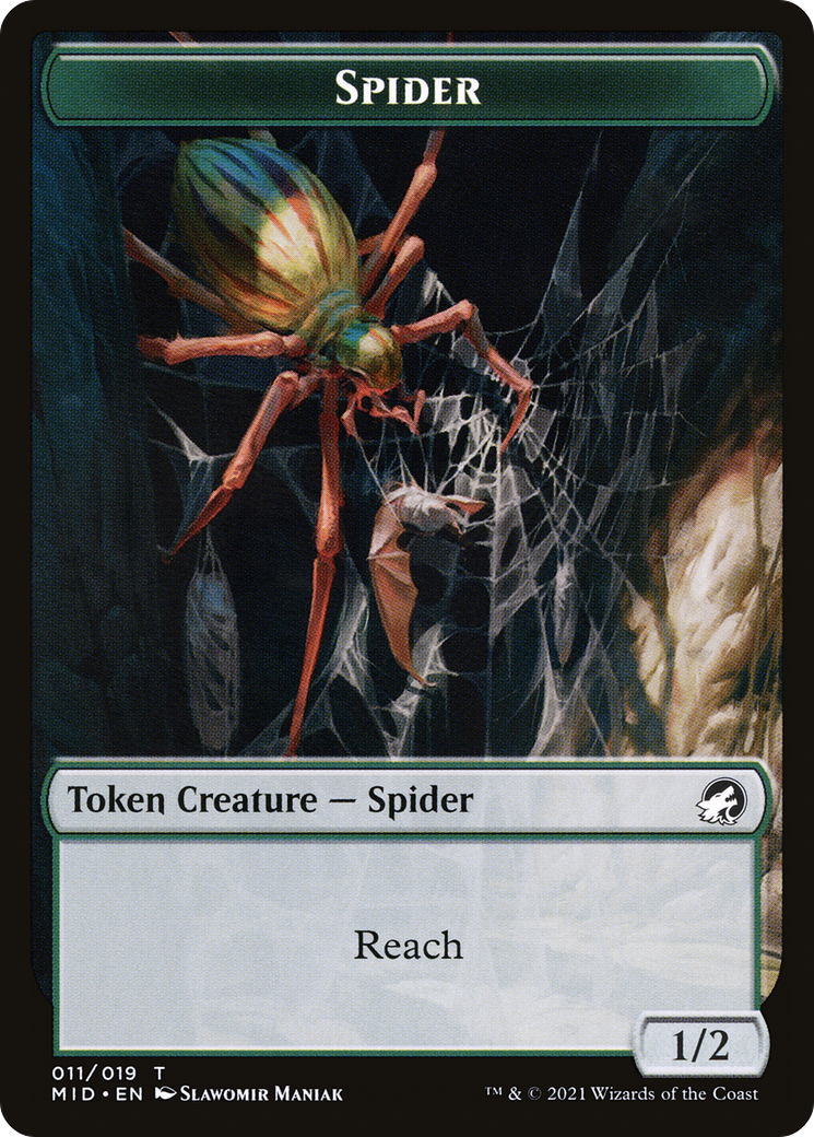 Spider  [Innistrad: Midnight Hunt Tokens] Foil