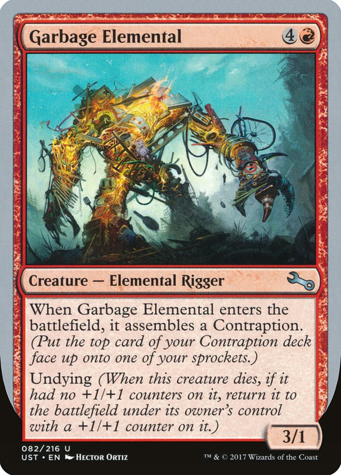 Garbage Elemental (3/1 Creature) [Unstable] Foil