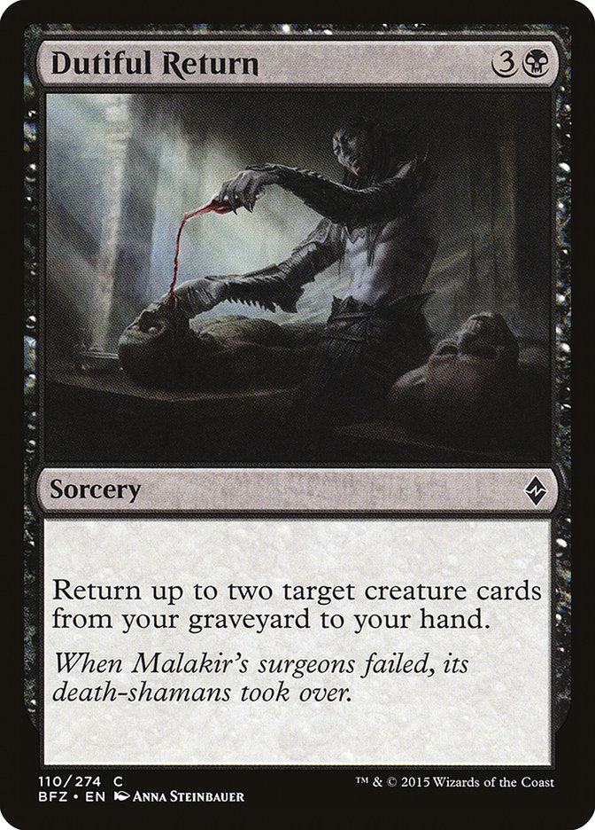 Dutiful Return [Battle for Zendikar] Foil