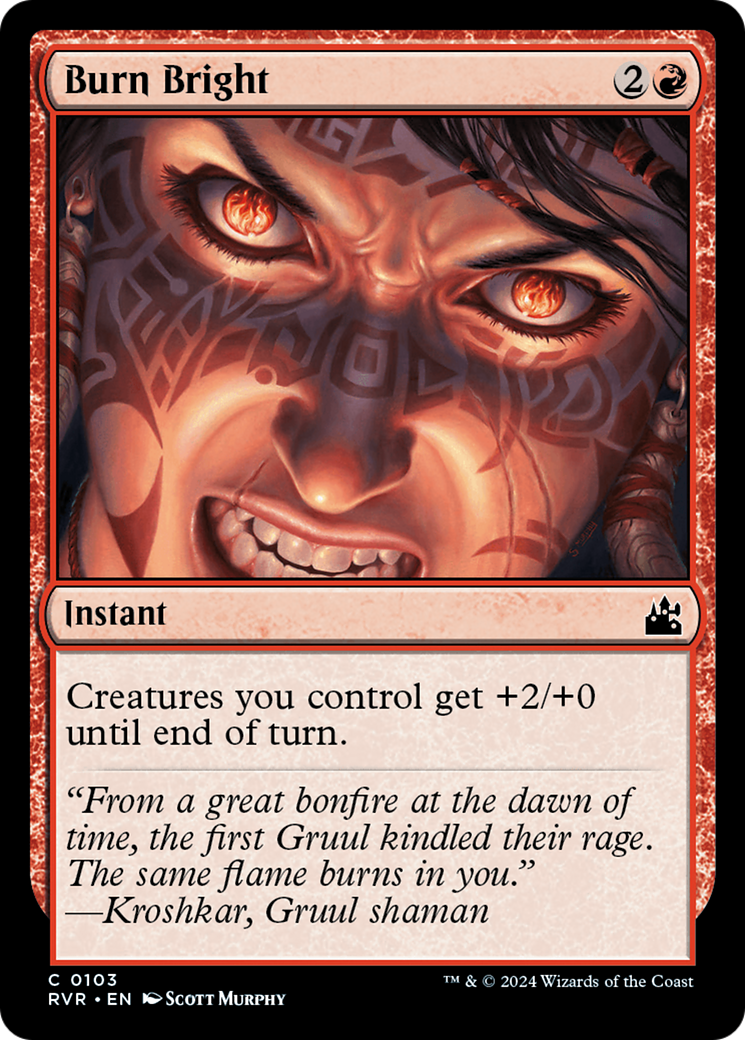 Burn Bright [Ravnica Remastered] Foil