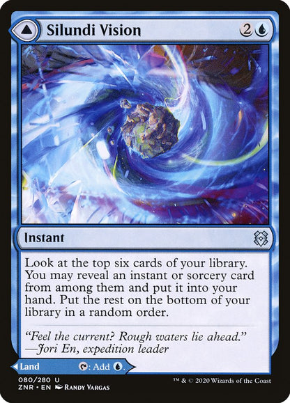 Silundi Vision // Silundi Isle [Zendikar Rising] Foil