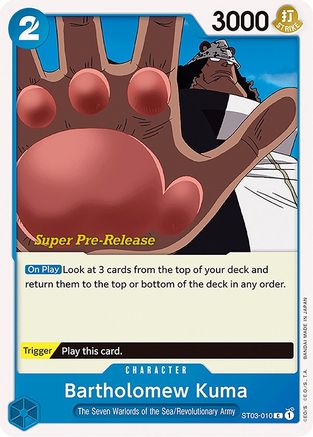 Bartholomew Kuma (ST03-010) - [Super Pre-Release Starter Deck 3: The Seven Warlords of the Sea]
