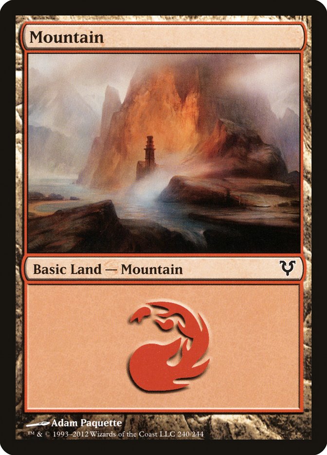 Mountain (240) [Avacyn Restored] Foil