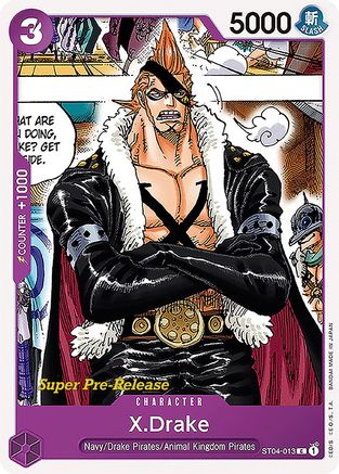 X.Drake (ST04-013) - [Super Pre-Release Starter Deck 4: Animal Kingdom Pirates]