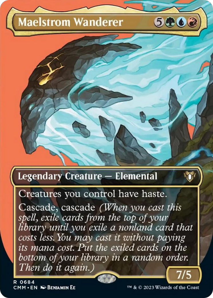 Maelstrom Wanderer (Borderless Profile) [Commander Masters] Foil