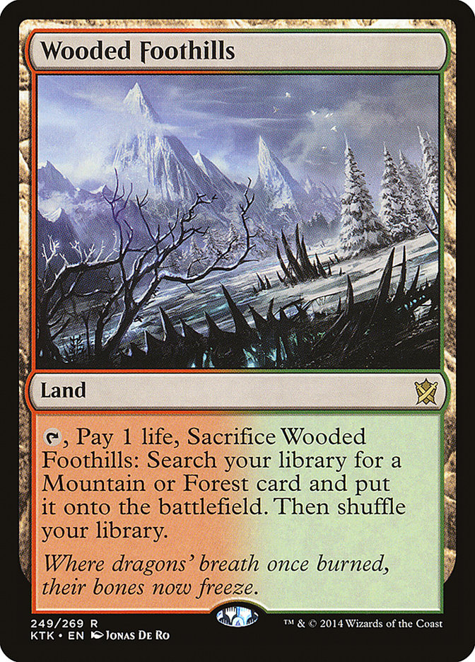 Wooded Foothills [Khans of Tarkir] Foil