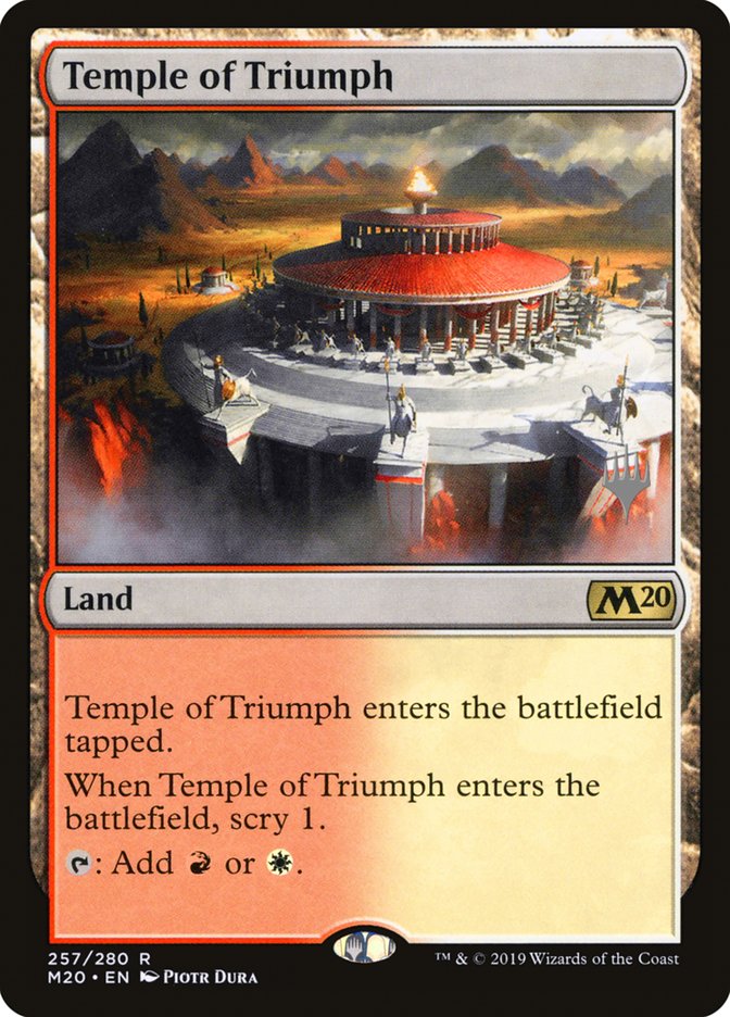 Temple of Triumph (Promo Pack) [Core Set 2020 Promos] Foil