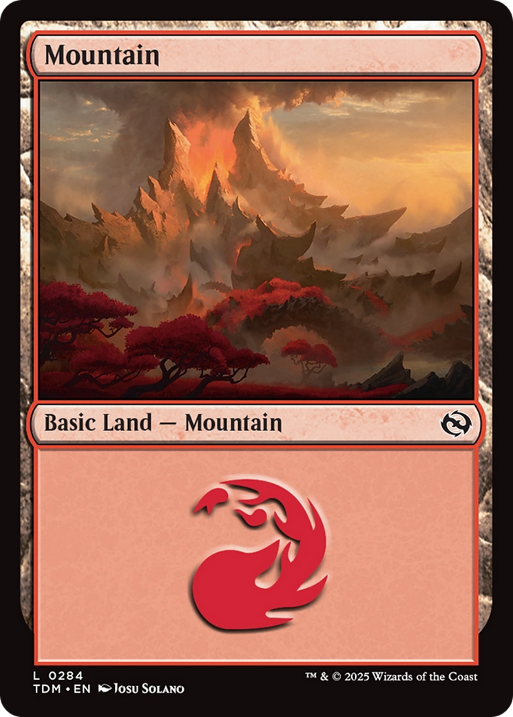 Mountain (0284) [Tarkir: Dragonstorm] Foil