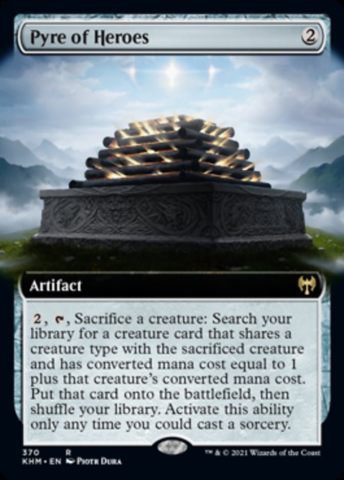 Pyre of Heroes (Extended Art) [Kaldheim] Foil