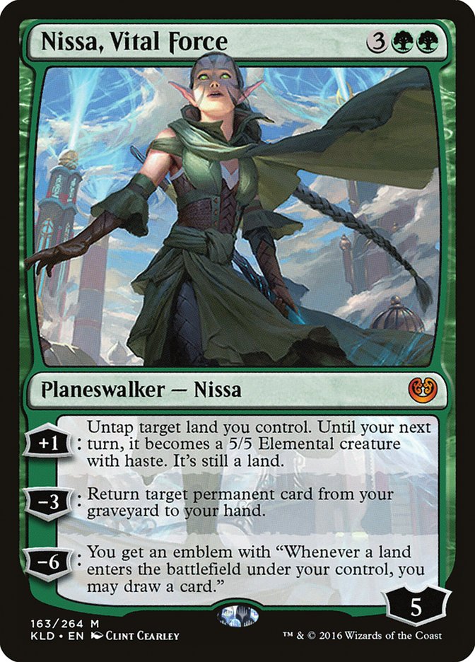 Nissa, Vital Force [Kaladesh] Foil