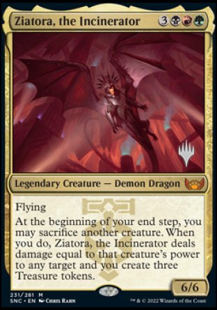 Ziatora, the Incinerator (Promo Pack) [Streets of New Capenna Promos] Foil
