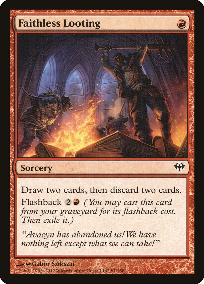 Faithless Looting [Dark Ascension] Foil
