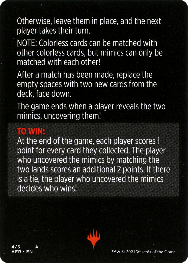 Mimic Match // Mimic Match (cont'd)  [Adventures in the Forgotten Realms Minigames]