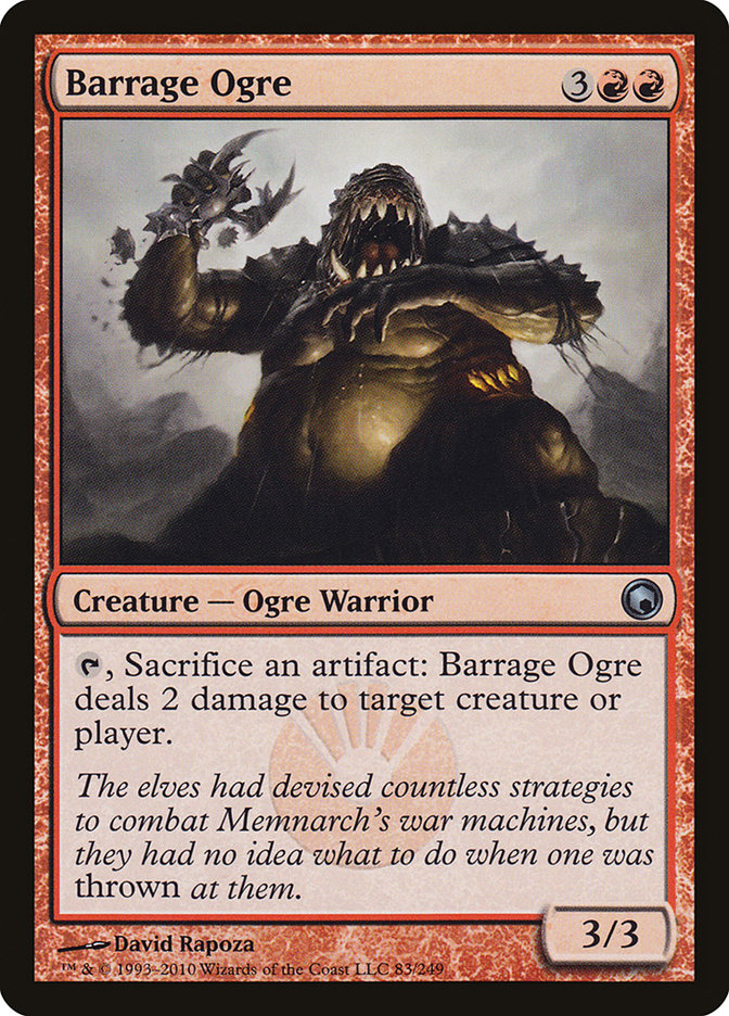 Barrage Ogre [Scars of Mirrodin] Foil