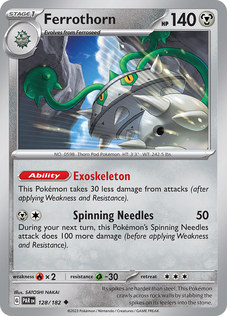 Ferrothorn (128/182) [Scarlet & Violet: Paradox Rift] Reverse Holofoil