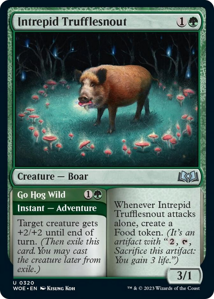 Intrepid Trufflesnout // Go Hog Wild [Wilds of Eldraine] Foil
