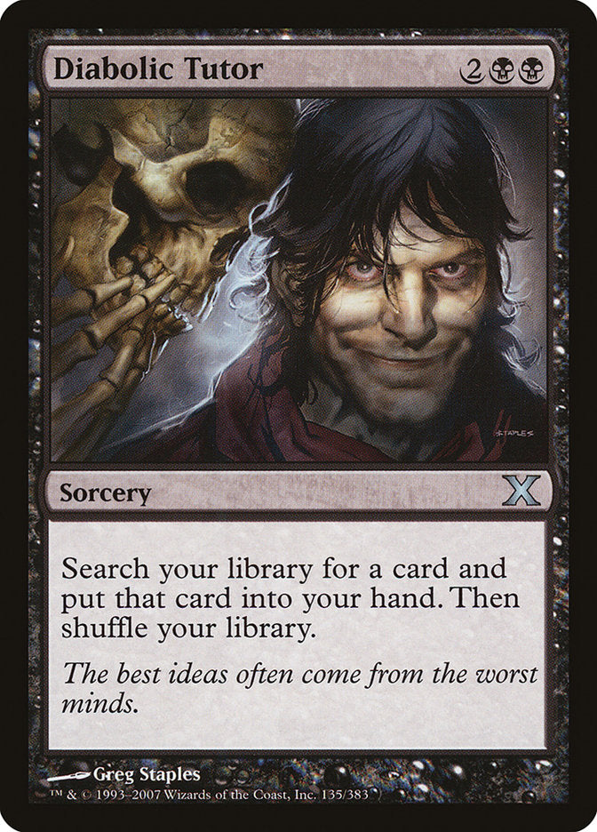 Diabolic Tutor [Tenth Edition] Foil