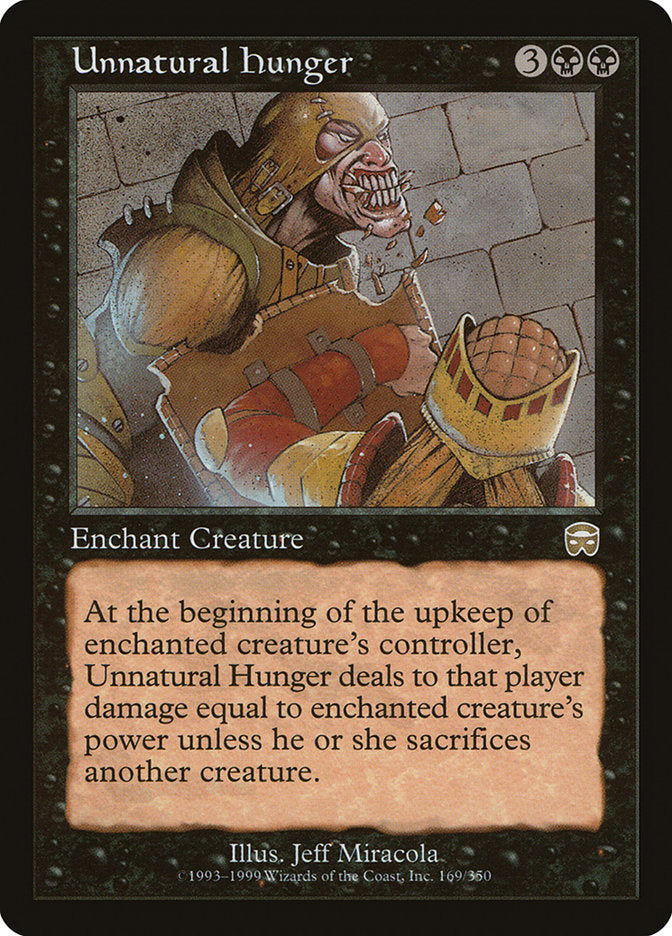 Unnatural Hunger [Mercadian Masques] Foil