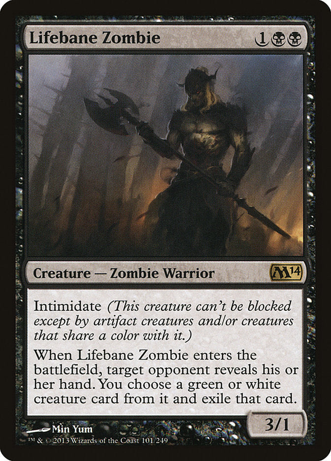 Lifebane Zombie [Magic 2014] Foil