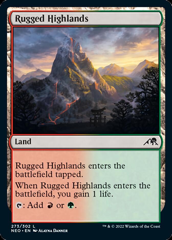 Rugged Highlands [Kamigawa: Neon Dynasty] Foil