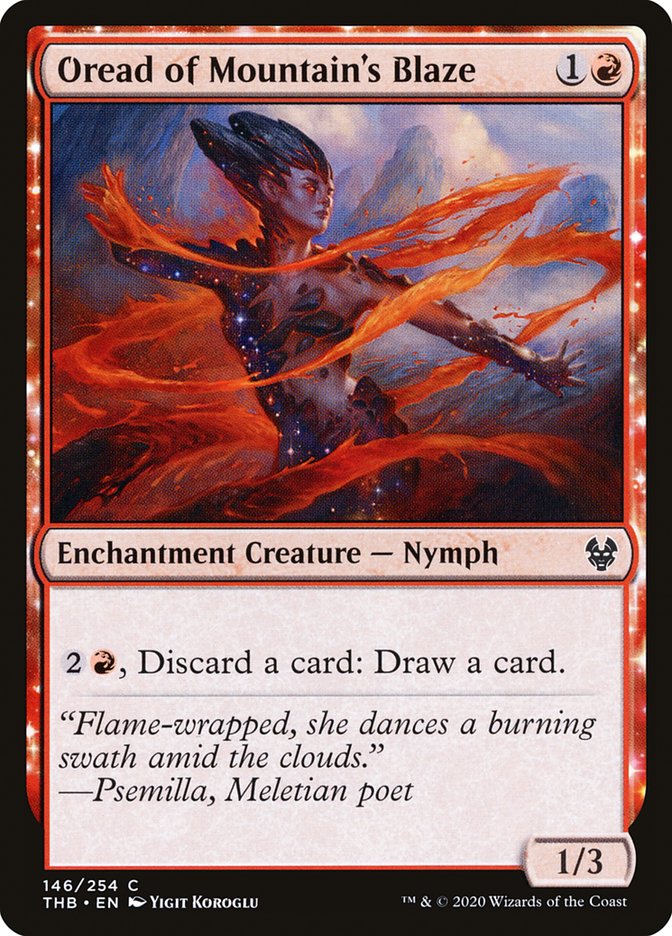 Oread of Mountain's Blaze [Theros Beyond Death] Foil