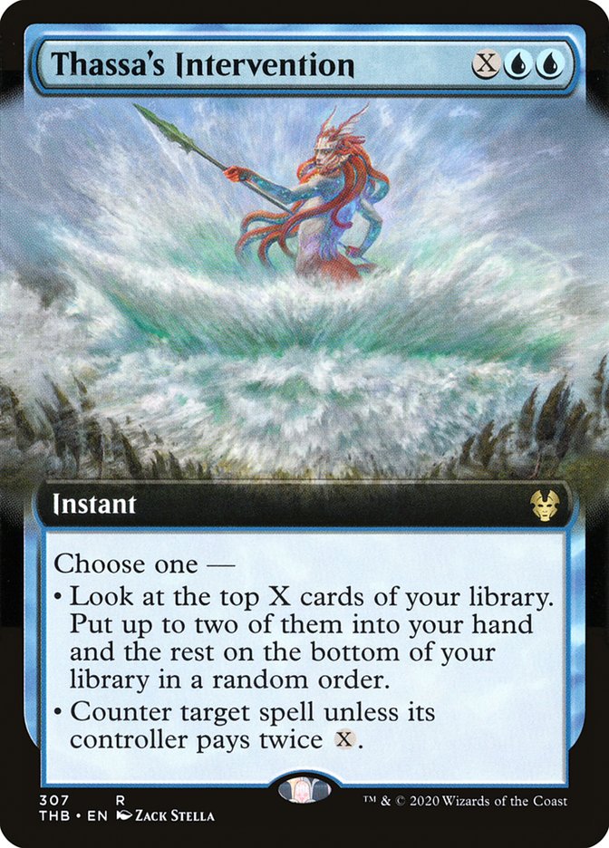 Thassa's Intervention (Extended Art) [Theros Beyond Death] Foil