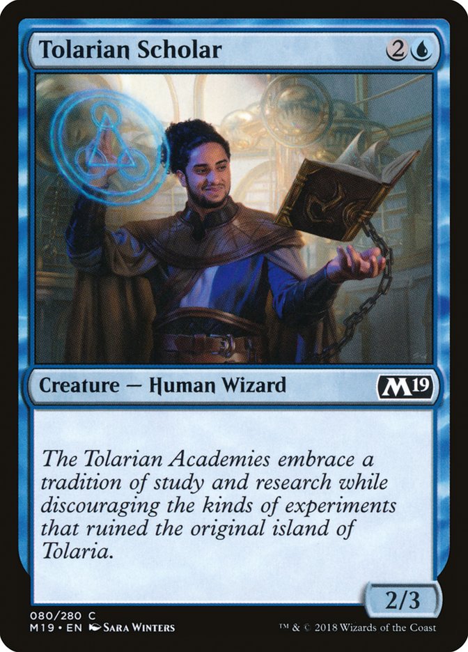 Tolarian Scholar [Core Set 2019] Foil