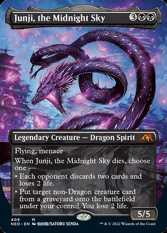 Junji, the Midnight Sky (Borderless Alternate Art) [Kamigawa: Neon Dynasty]