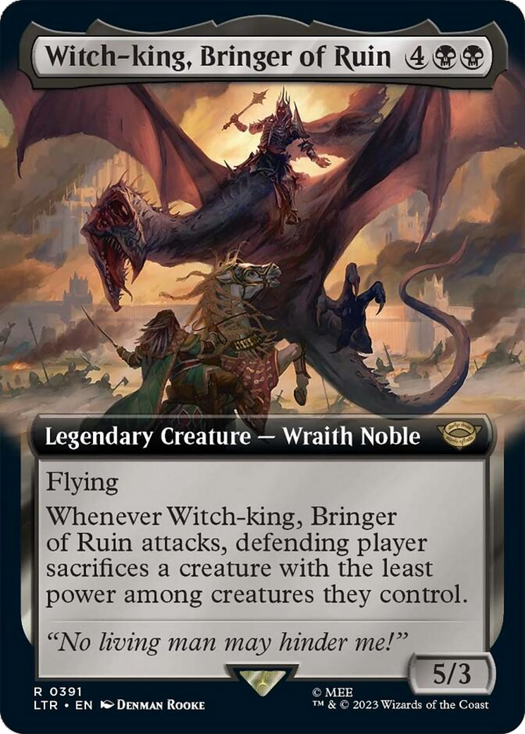 Witch-king, Bringer of Ruin (Extended Alternate Art) [The Lord of the Rings: Tales of Middle-Earth] Foil