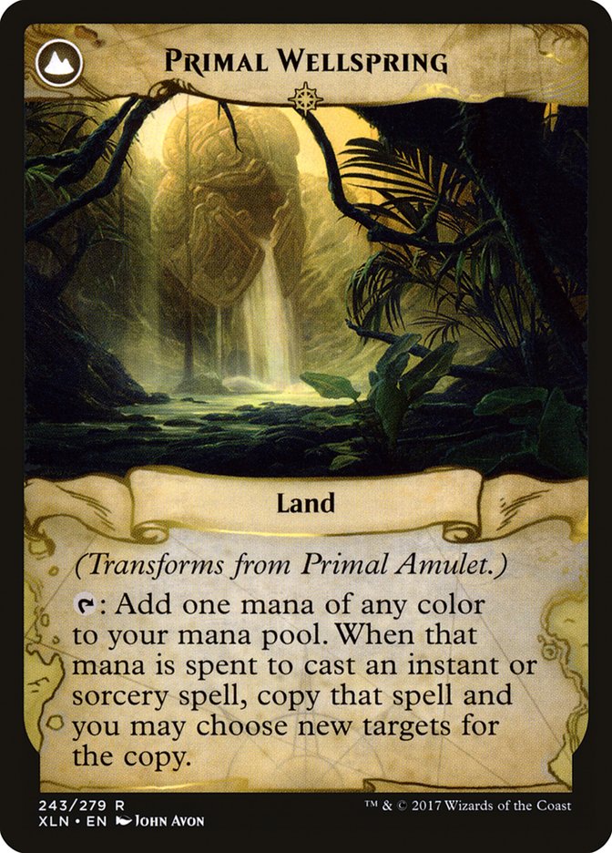 Primal Amulet // Primal Wellspring [Ixalan] Foil
