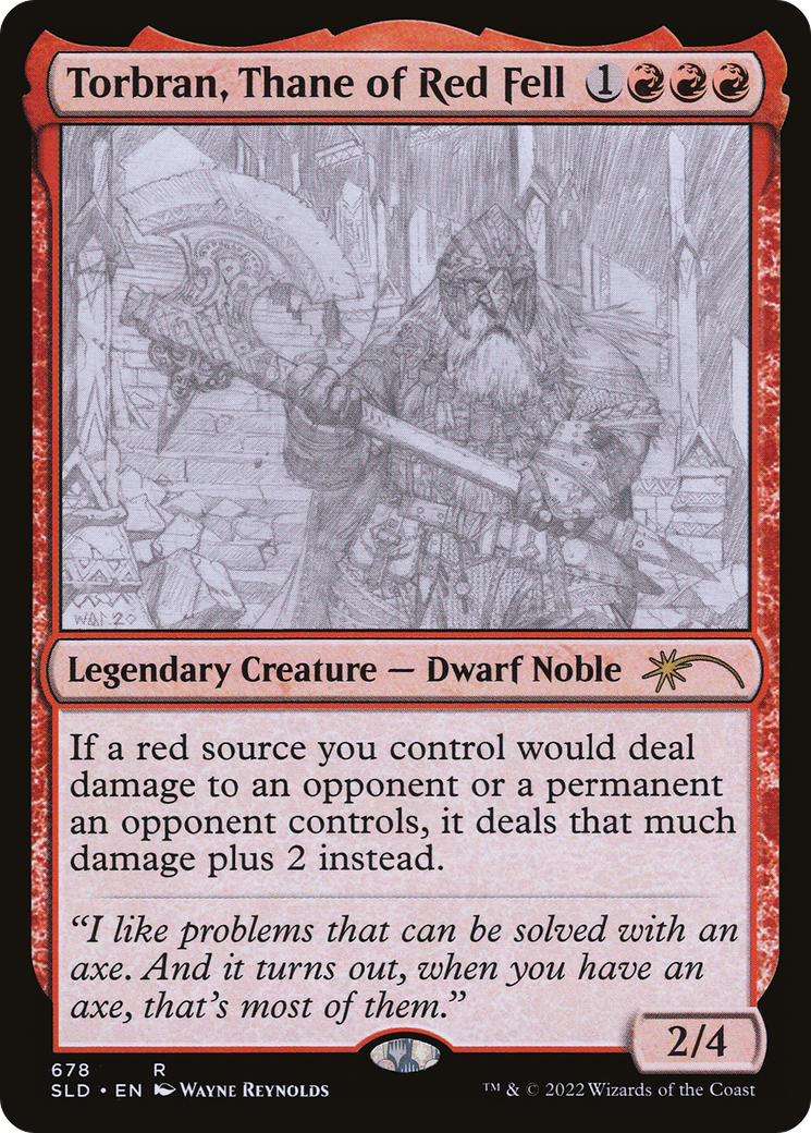 Torbran, Thane of Red Fell (Sketch) [Secret Lair Drop Promos] Foil