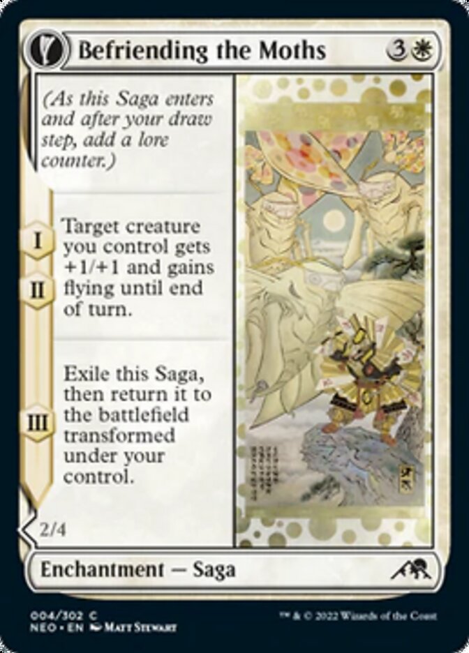 Befriending the Moths // Imperial Moth [Kamigawa: Neon Dynasty] Foil