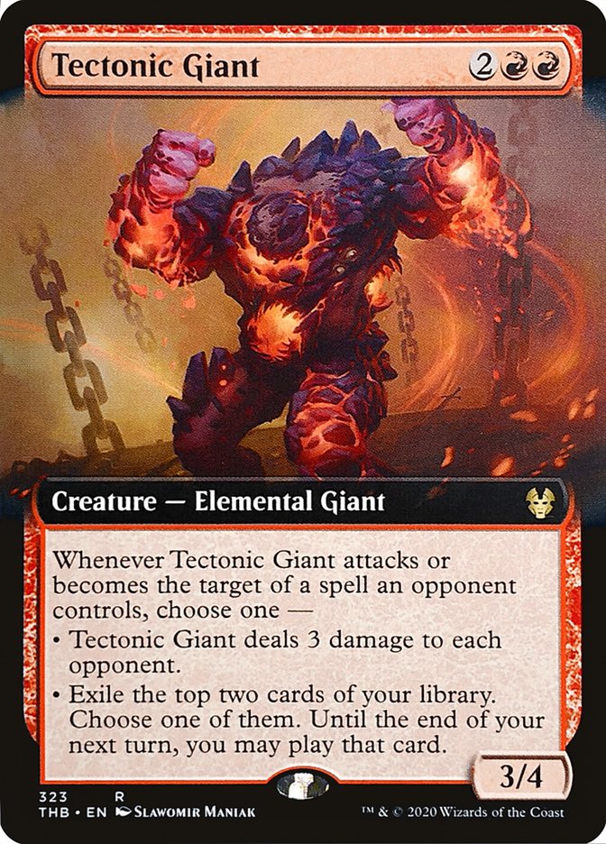 Tectonic Giant (Extended) [Theros Beyond Death] Foil