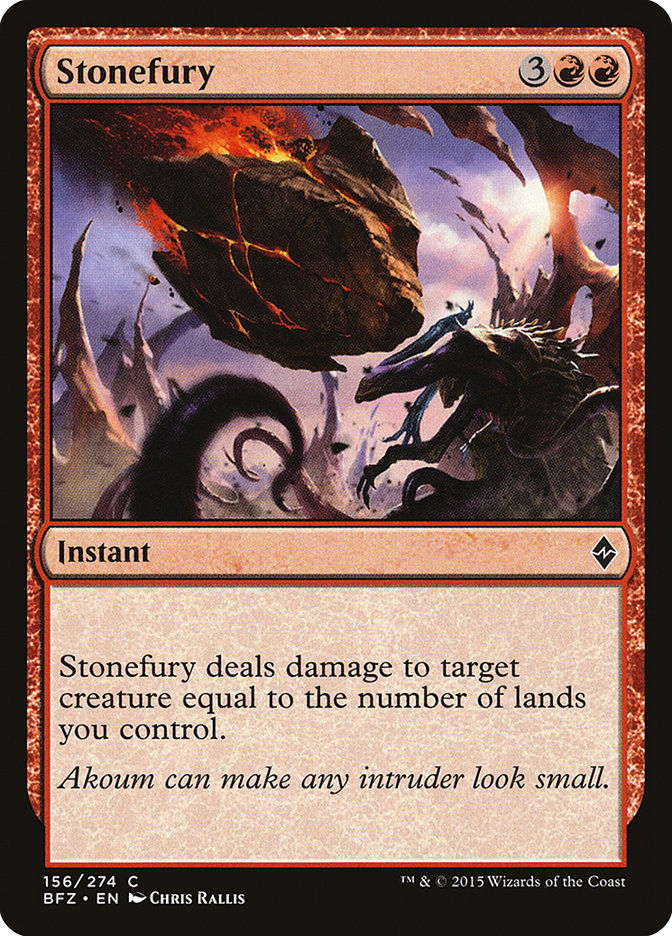 Stonefury [Battle for Zendikar] Foil