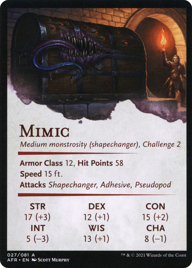 Mimic // Mimic  [Adventures in the Forgotten Realms Art Series] (Borderless)