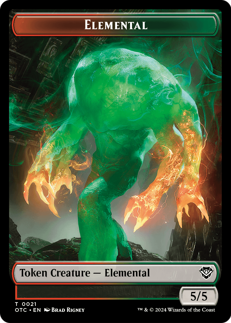 Elemental  [Outlaws of Thunder Junction Commander Tokens] Foil